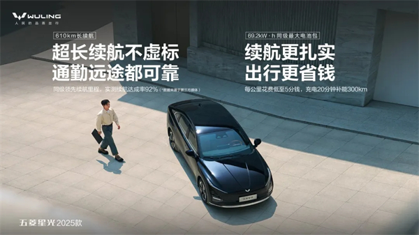 限時先享置換一口價！「10萬級600續(xù)航中級轎車」五菱星光2025款正式上市！